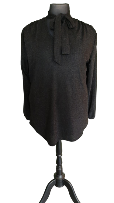 Glittershirt met strikje