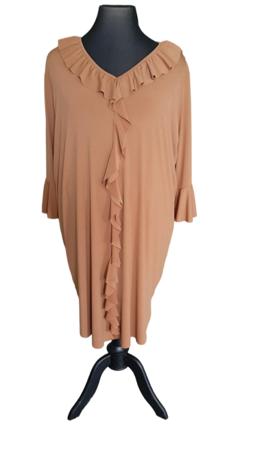 Lang tuniek met roezel