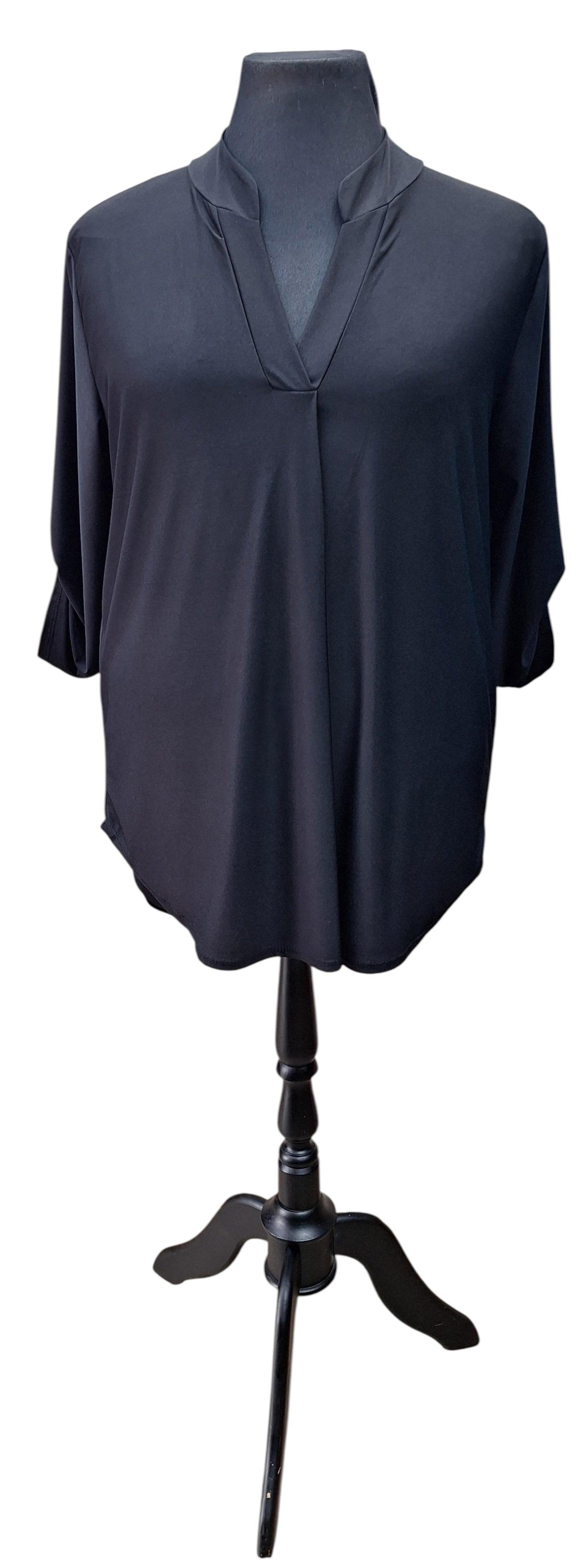 Shirt V-hals effen