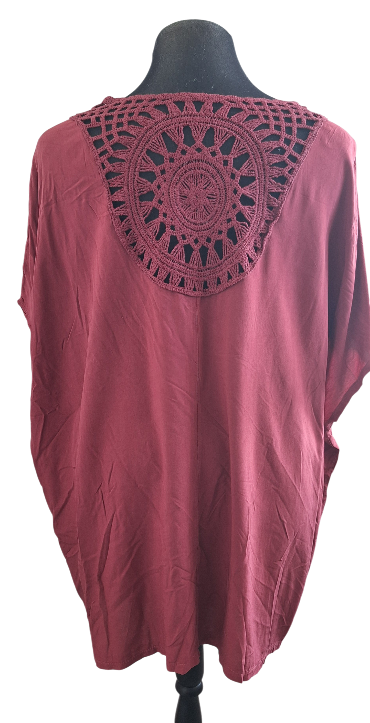 T-shirt met gehaakte rug