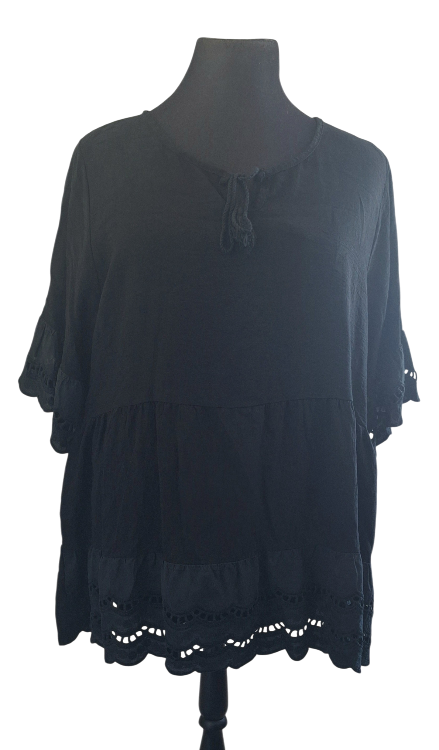 Shirt bewerkte rand