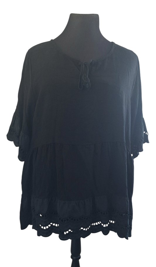 Shirt bewerkte rand