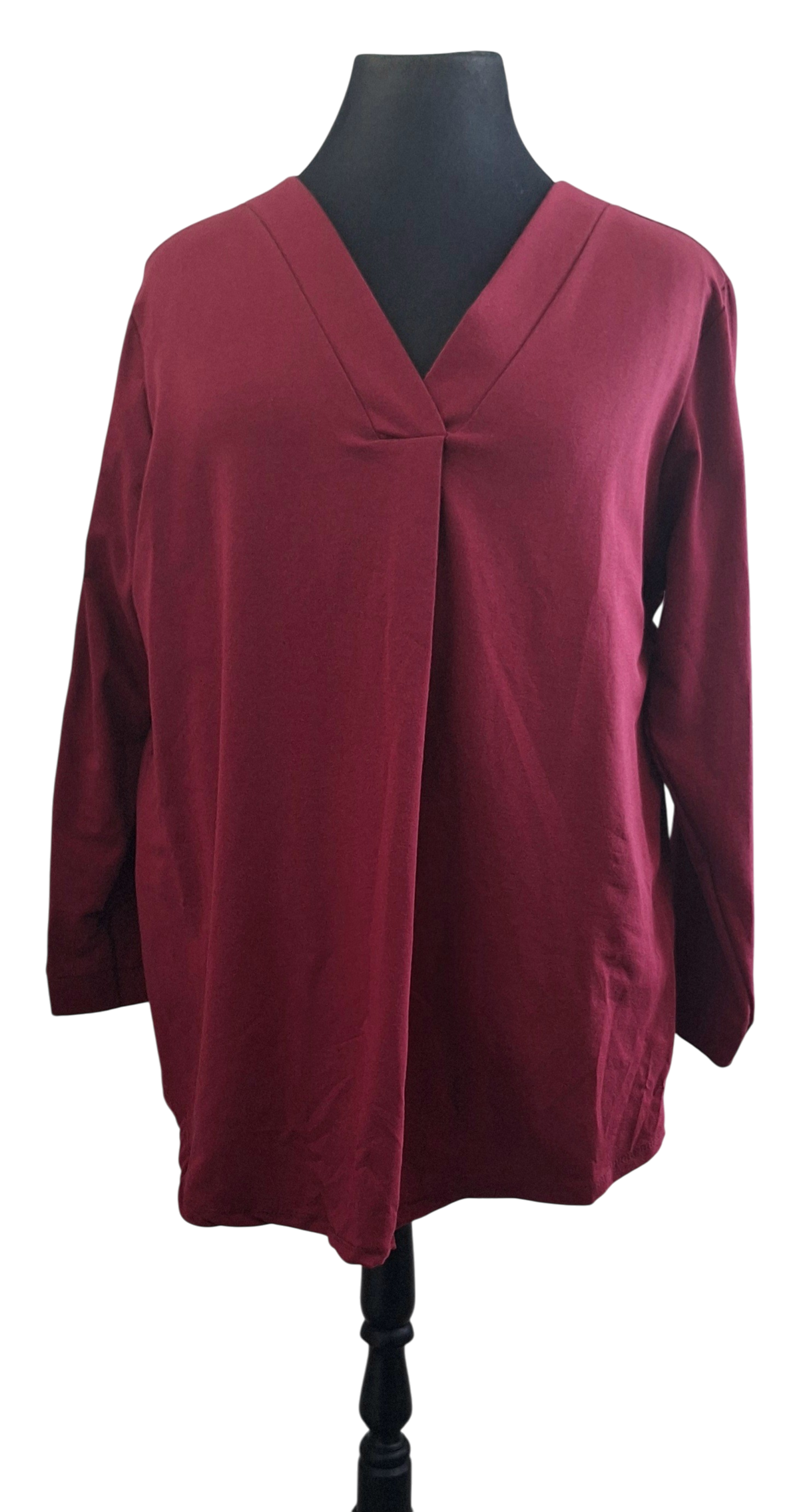 Sweater effen V-hals