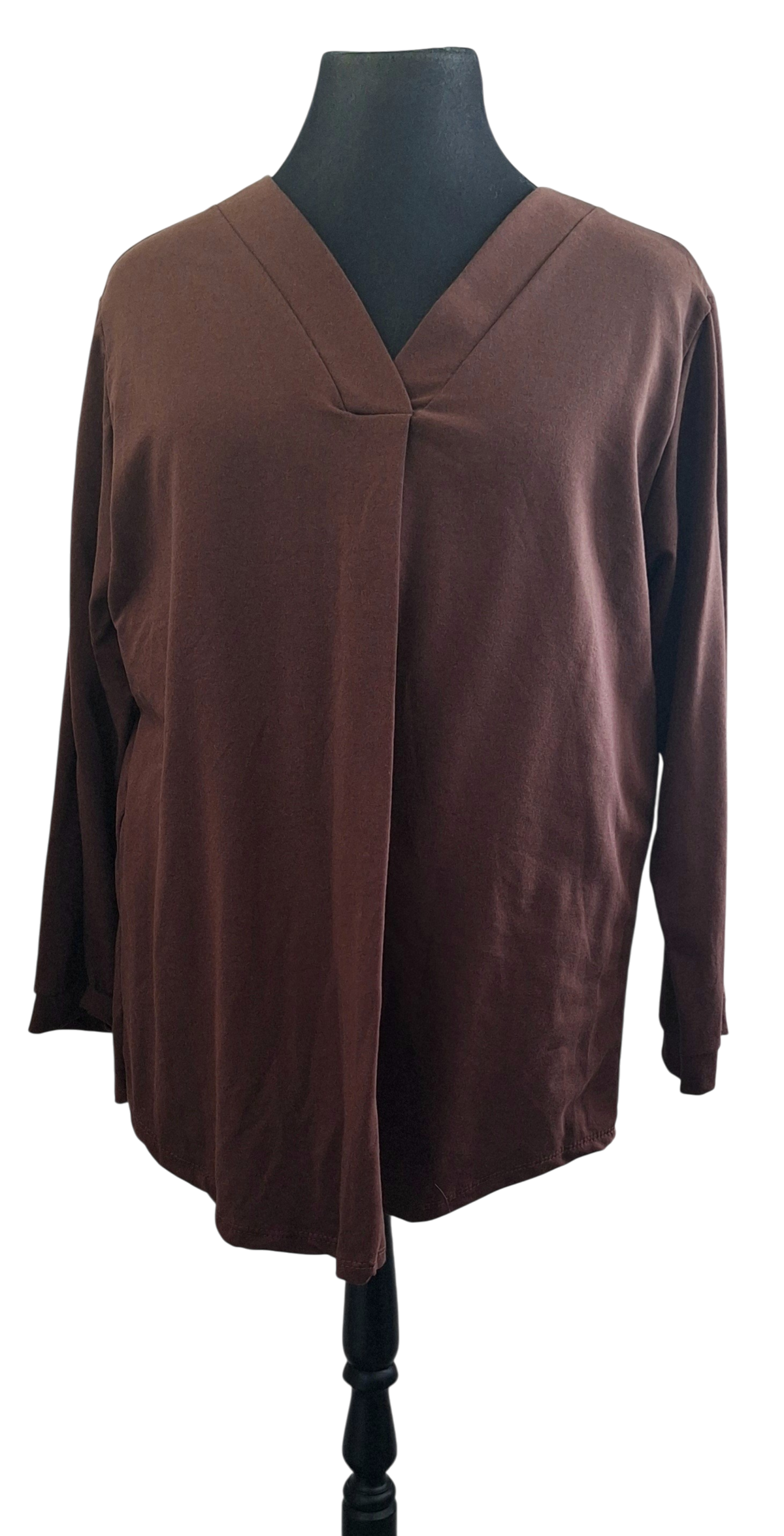 Sweater effen V-hals