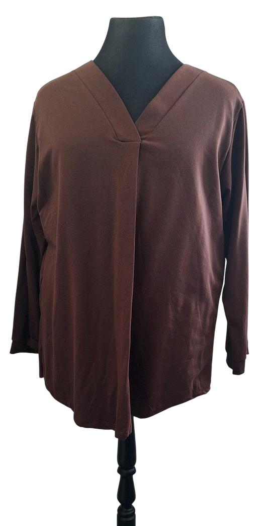 Sweater effen V-hals
