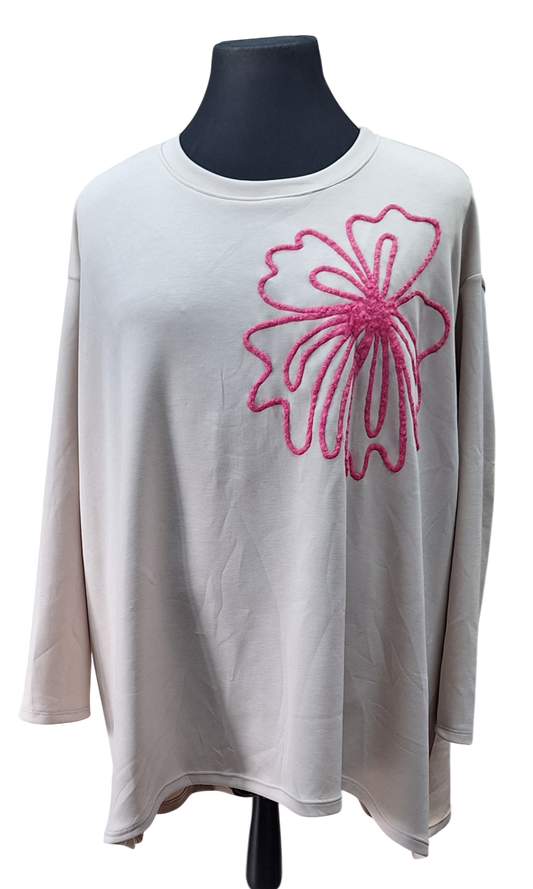 Sweater met bloem