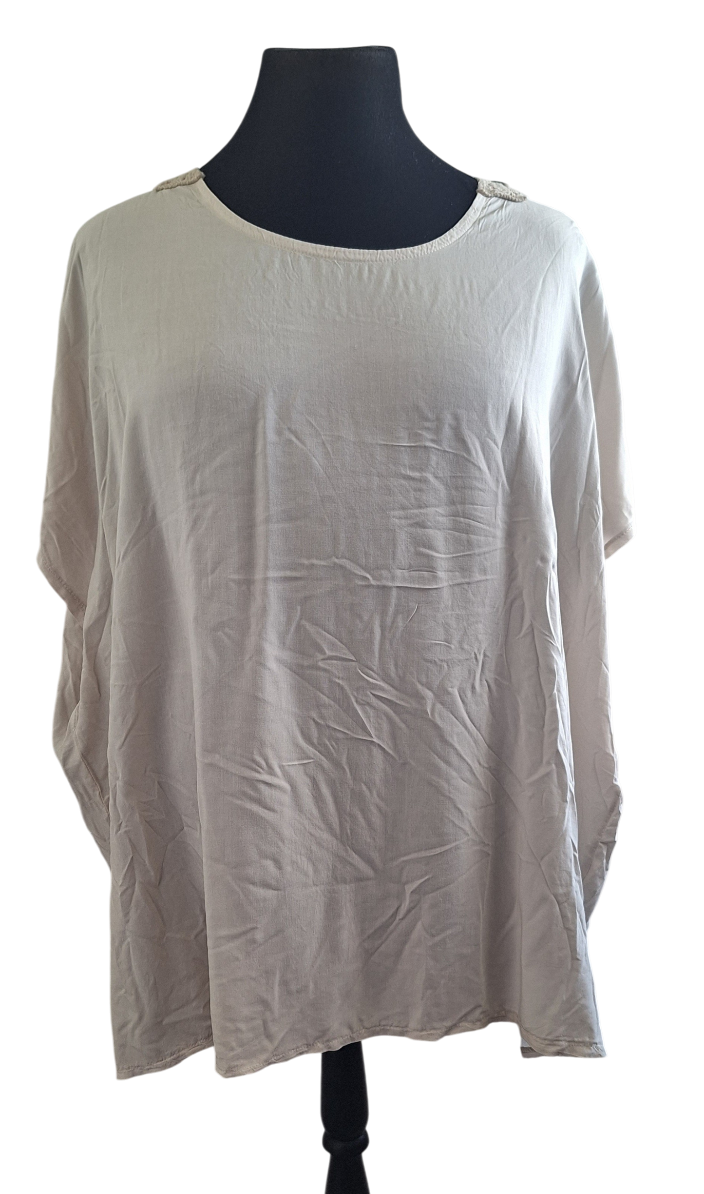 T-shirt met gehaakte rug