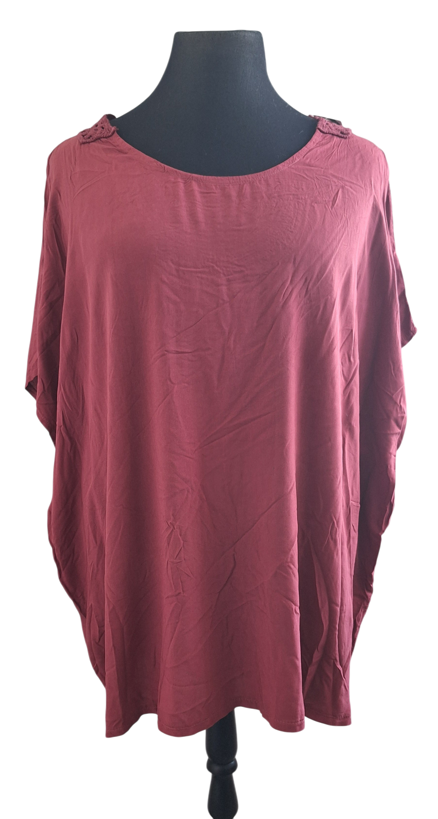 T-shirt met gehaakte rug
